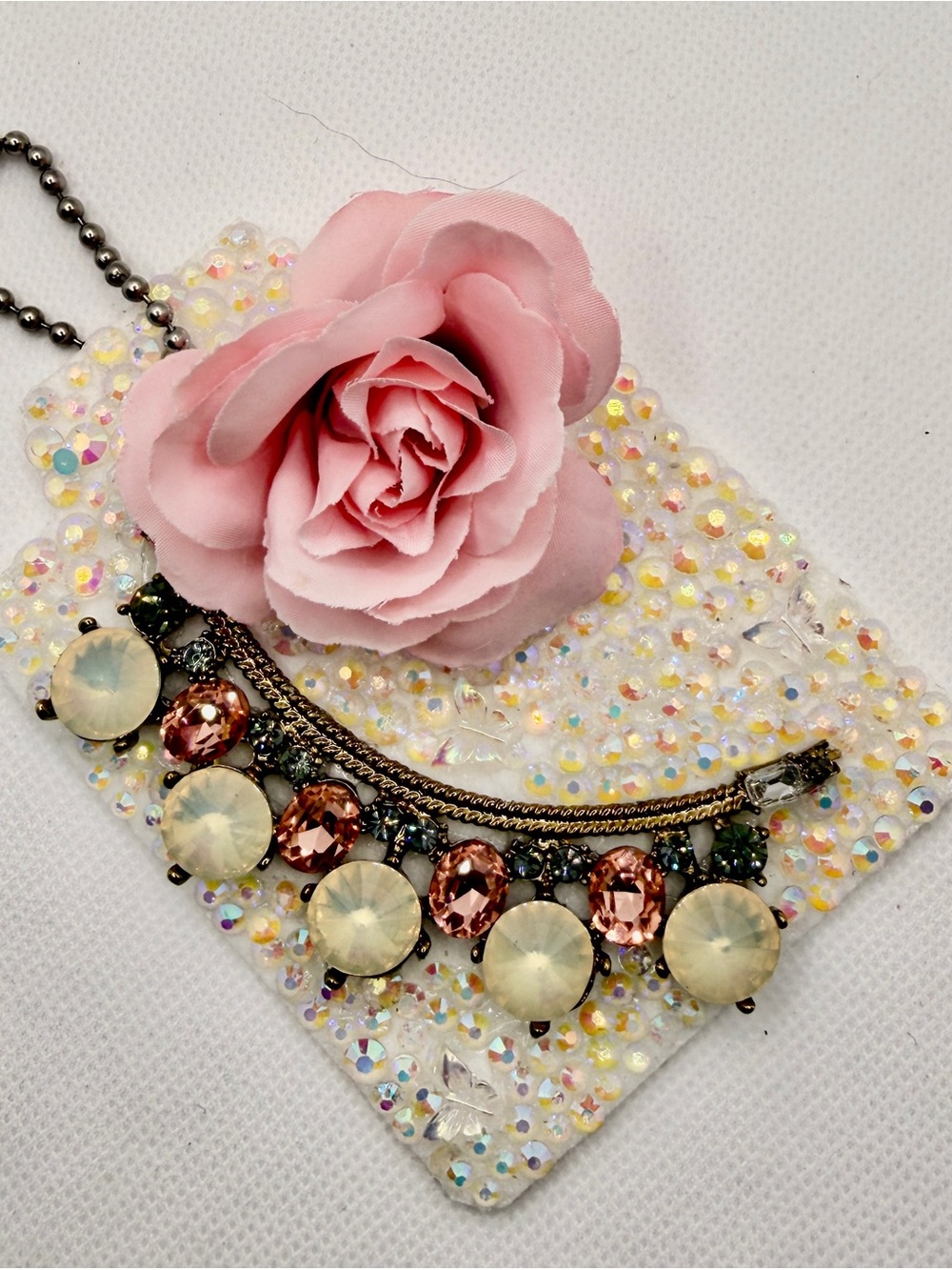 Handmade Pink Purse Charm - Statement decoration - Can be customized